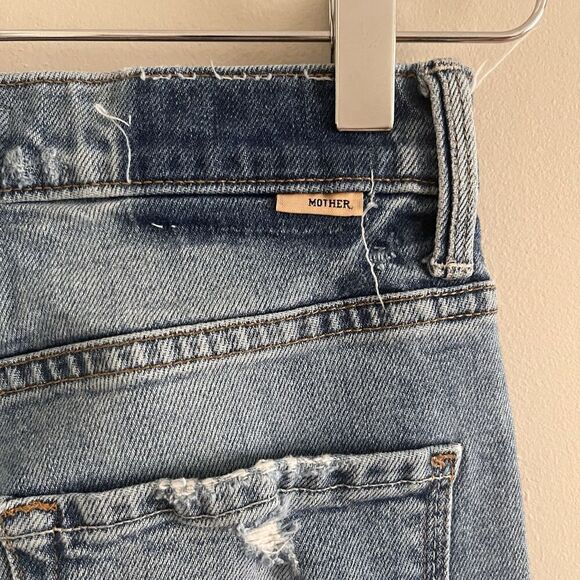 Mother Superior High Waisted Rider Skimp Jeans 25 Straight The Confession Wash - Picture 15 of 16